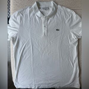 Men’s Lacoste slim fit polo size XL white